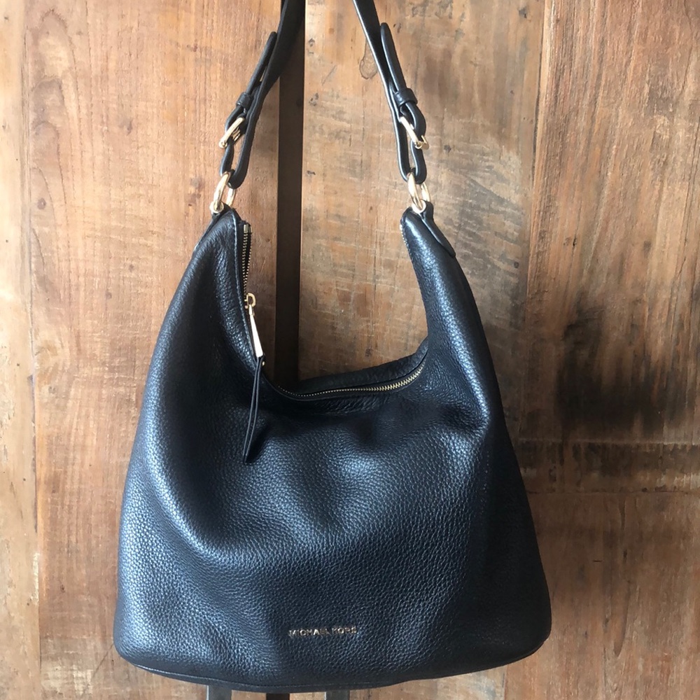 New Michael Kors Black Hobo Shoulder Purse